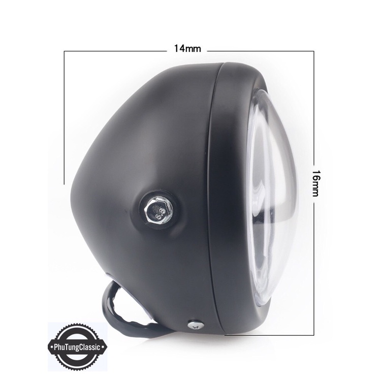 Đèn pha Led độ cafe racer, classsic cao cấp