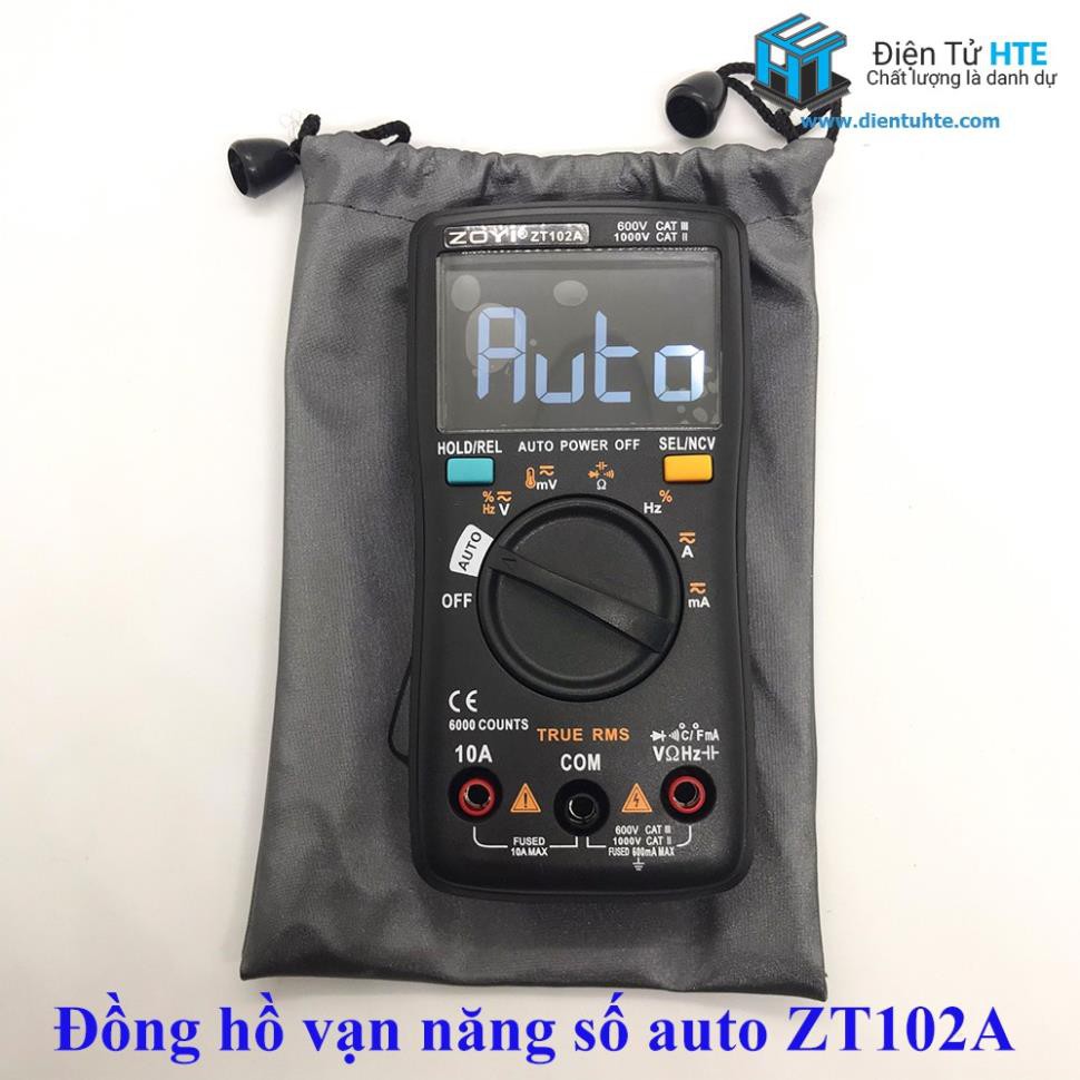 Đồng hồ vạn năng số tự động ZOYI ZT102A 2019 chính hãng