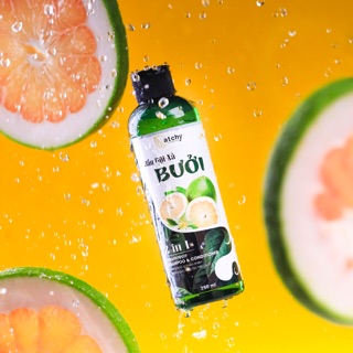 GỘI XẢ BƯỞI 2in1-NAM NỮ MẸ BẦU đều dùng được-KHÔNG cần dầu xả