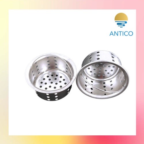 Bộ giỏ lọc rác cho bồn rửa chén, giỏ rổ rọ lọc rác cho chậu rửa hộc chén - Chất liệu Inox