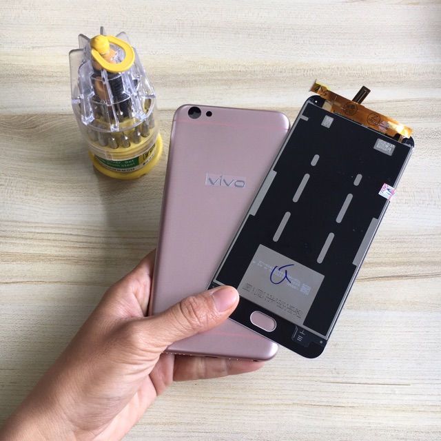 Combo Bộ Vỏ Sườn + Màn Hình Vivo V5 Zin Hàng Cao Cấp (tặng bộ vít đa năng)