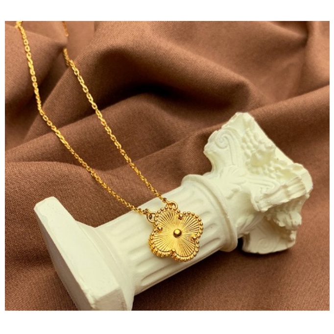 Dây Chuyền Titan Ko Han Rỉ Cỏ 4 Lá TT 4005