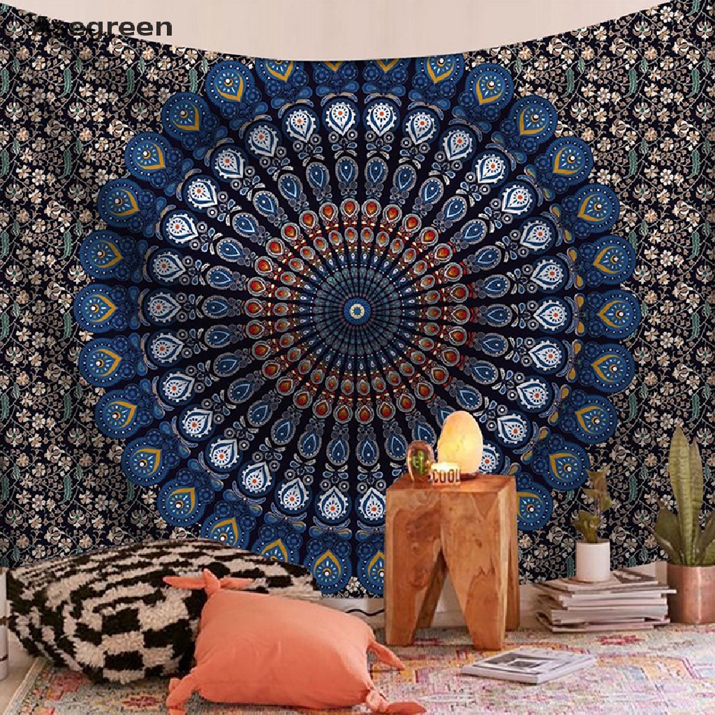 Thảm Treo Tường Phong Cách Ấn Độ Mandala Hippie Gypsy Bohemian Tốt
