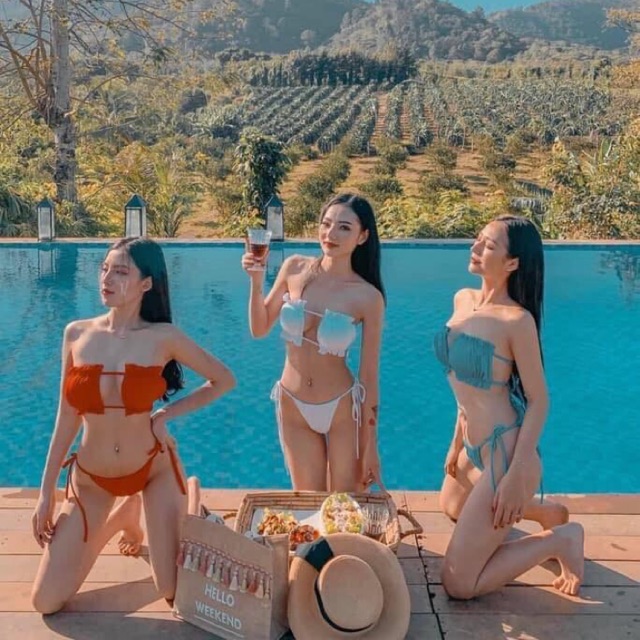 [HÌNH CHỤP THẬT] Set bikini, đồ bơi 2 mảnh vỏ sò sexy + nhiều màu