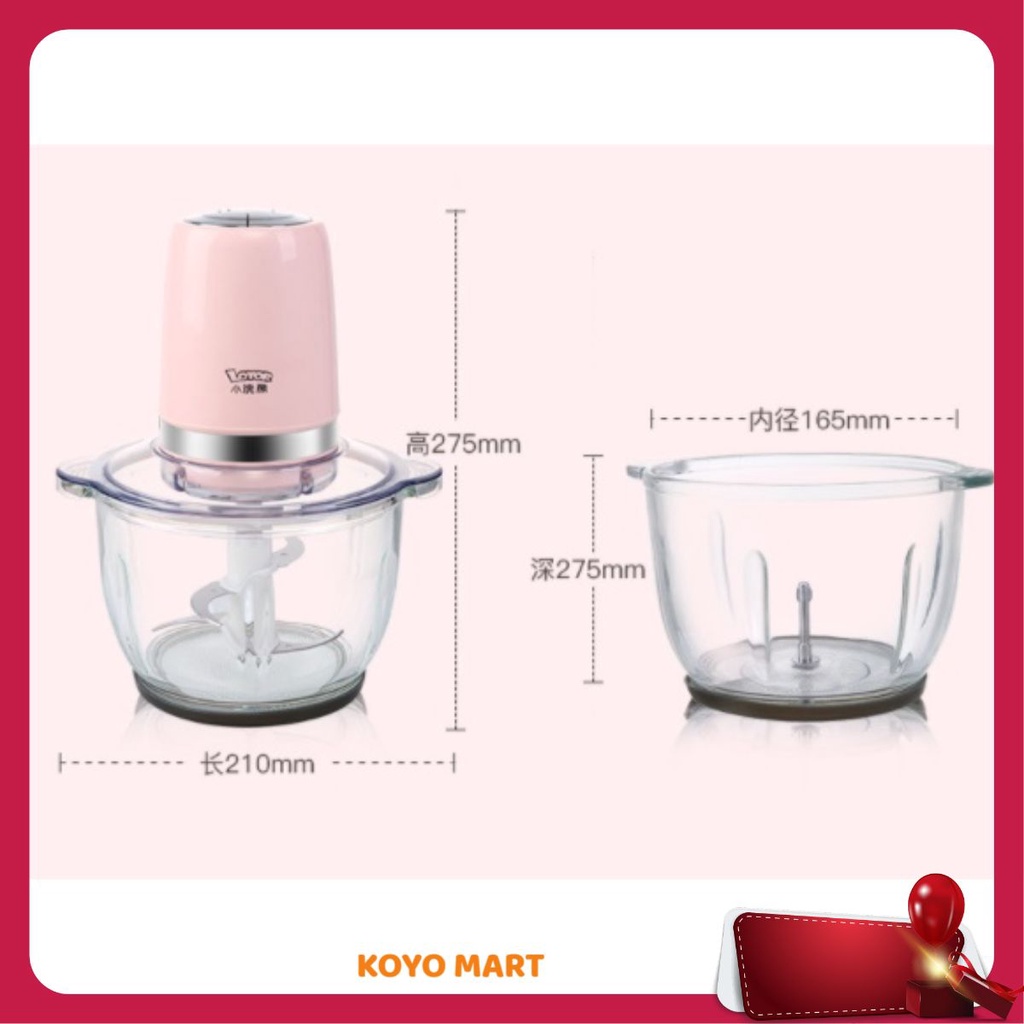 Máy xay thịt, rau, củ, quả, cháo, Lotor QSJ-2L, độ bền cao, kiểu dáng thời trang