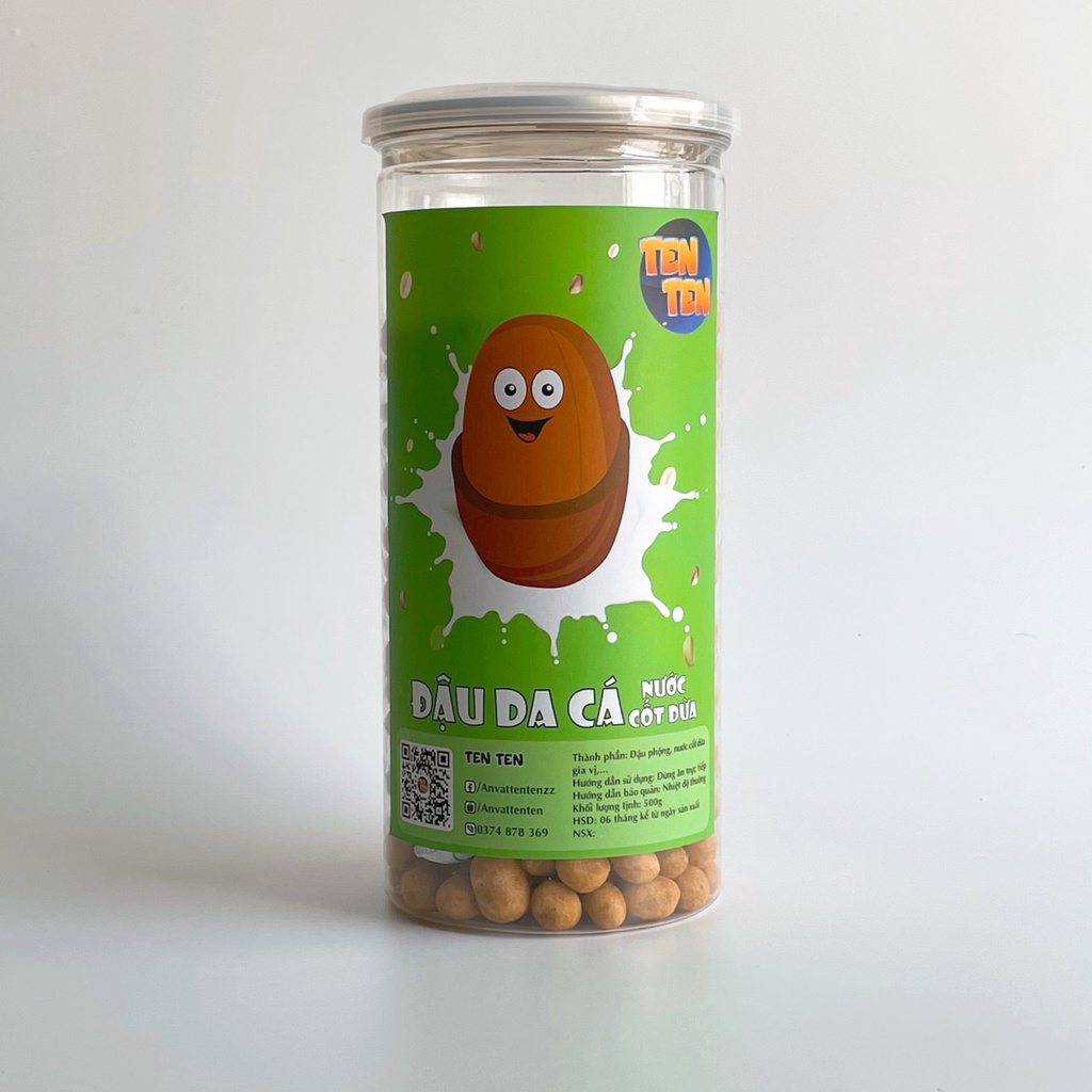 Đậu phộng da cá nước cốt dừa Lê Hải 500g giòn rụm thơm ngon đồ ăn vặt Sài Gòn