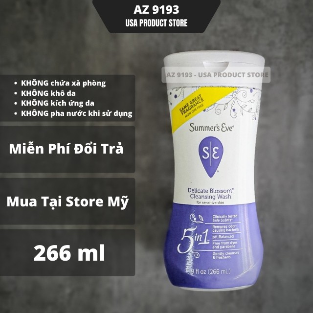 [Date Mới] Dung Dịch Vệ Sinh Phụ Nữ Summer Eve - Lavender Night Time, Island Splash, Simply Sensitive - Az 9193