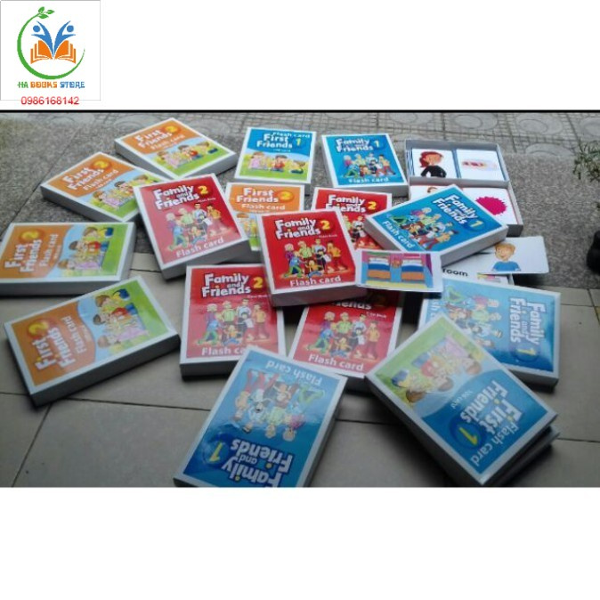 Flashcard Family and Friends Starter ( khổ A5 - in 2 mặt) siêu chắc chắn cho bé học tiếng anh dễ dàng