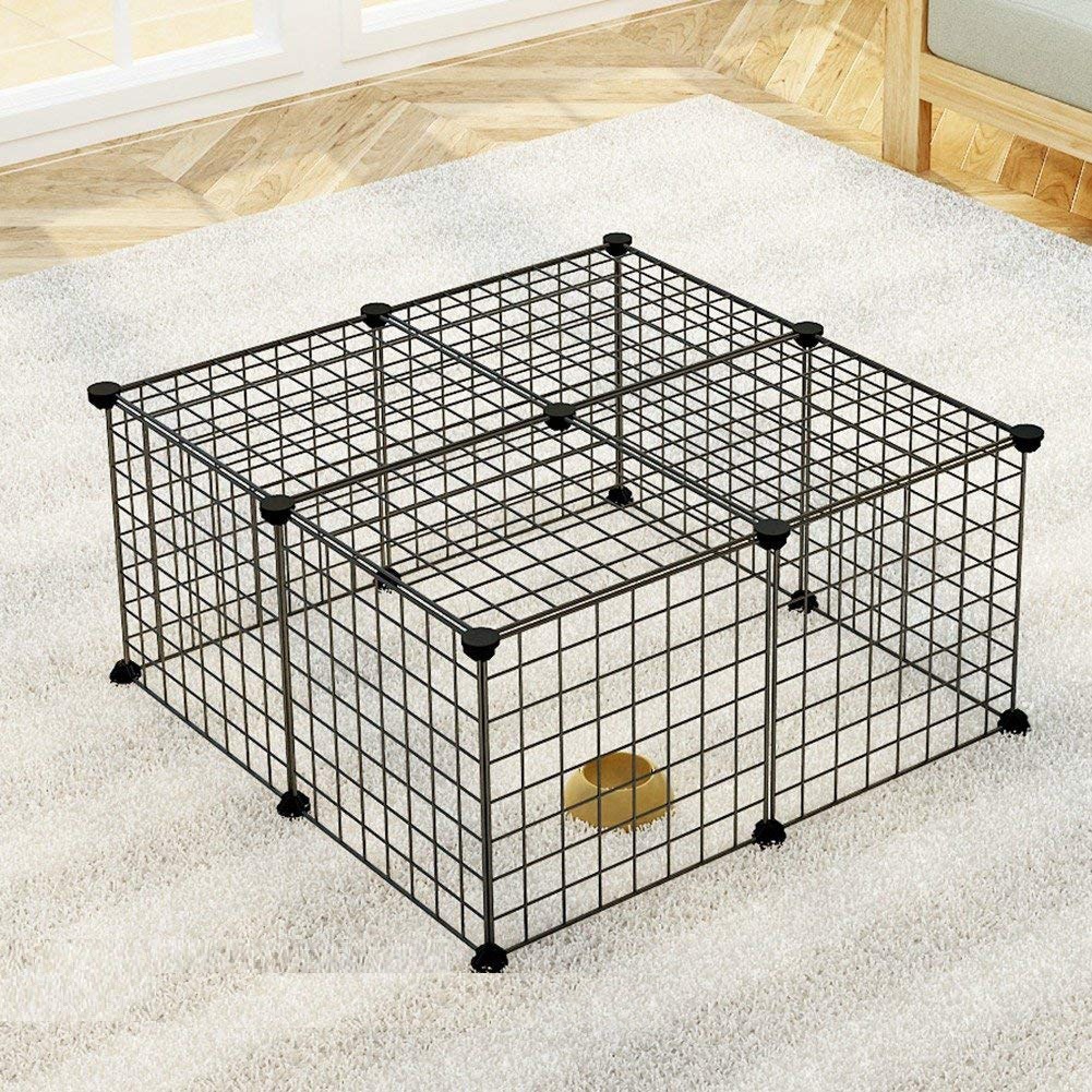 Chuồng Quây Chó Mèo 14 Tấm Lưới Sắt Lắp Ghép Thép Sơn Tĩnh Điện Chắc Chắn Chống Nước