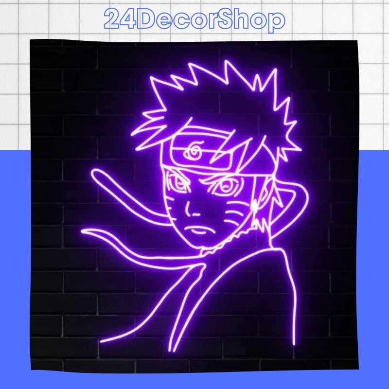 Đèn Led Neon, Decor Phòng Ngủ hình Naruto