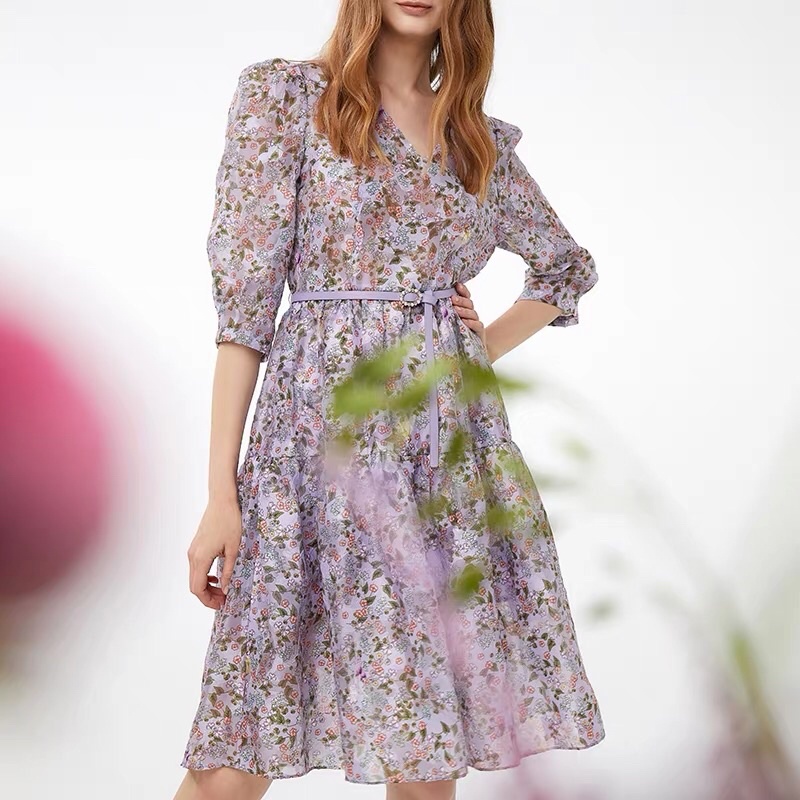 Đầm hoa tím Hopeshow