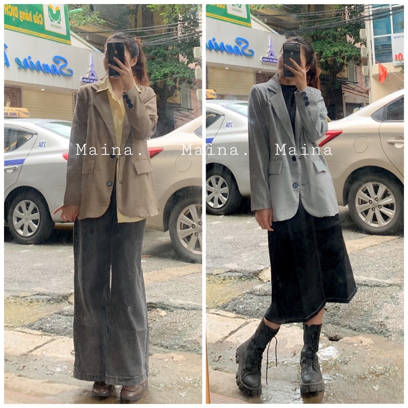 Áo Blazer Túi Nắp Basic 2 Lớp - Áo Vest Nữ Phong Cách Hàn Quốc (ảnh thật/hàng sẵn)