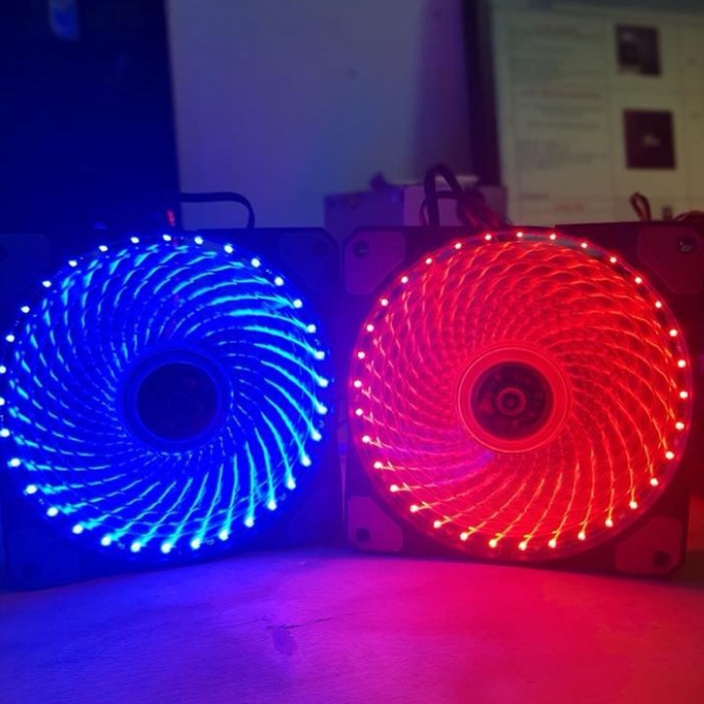 Mua Fan led 7 màu, quạt fan case 12 cm led RGB, quạt tản nhiệt fan led