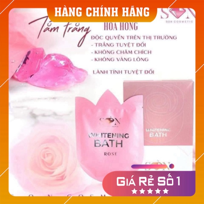 Tắm Trắng 💕𝑭𝒓𝒆𝒆𝒔𝒉𝒊𝒑💕 Tắm Trắng Body Hoa Hồng Son Group WHITENING BATH ROSE [Chính Hãng]