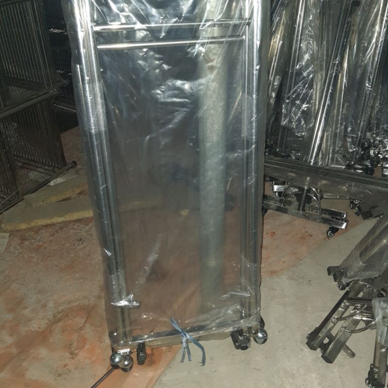 Sào phơi đồ đôi , tháo ráp , inox tốt,  dày , chắc chắn , có bánh xe , dài 120cm có tăng giảm, sào trơn và khoen