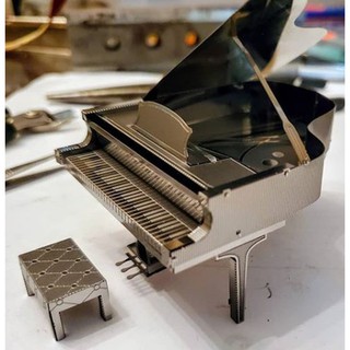 Mô Hình Lắp Ghép 3D Kim Loại Tự Ráp Đàn Piano - Chưa Lắp
