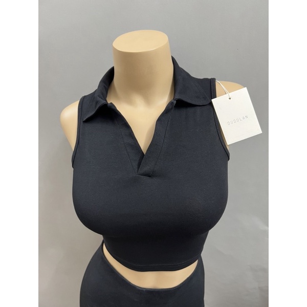 Áo croptop ba lỗ có cổ ANNAKIKI chất cotton - A56