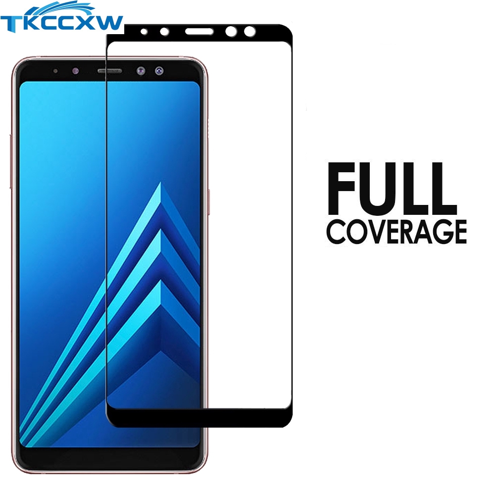 Kính cường lực bảo vệ màn hình tiện dụng cho Samsung Galaxy A7 A9 J8 J6 J4 A8 A6 Plus 2018 J2 J5 J7 Prime