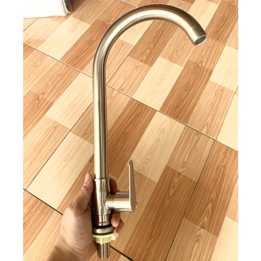 Vòi rửa chén bát Xoay Bi 360 độ inox 304 - Phi 24