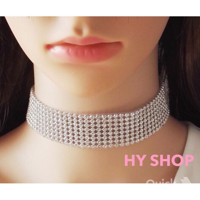 vòng cổ choker đính kim nhiều size