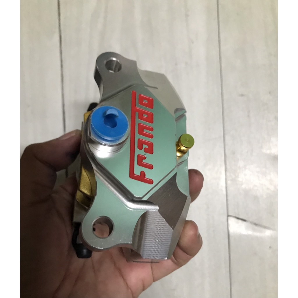 Heo dầu 2 pít đối xứng Brembo Nissin Frando lên đĩa trước sau cho tất cả các dòng xe gắn zin không chế cháo