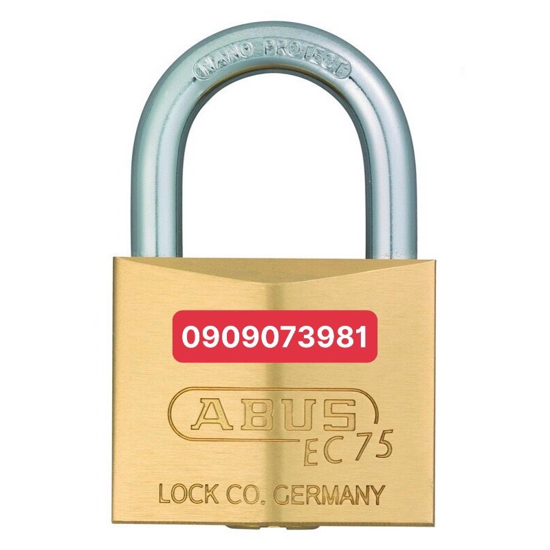 Khoá Abus 75/60 thân đồng chìa vi tính 60mm