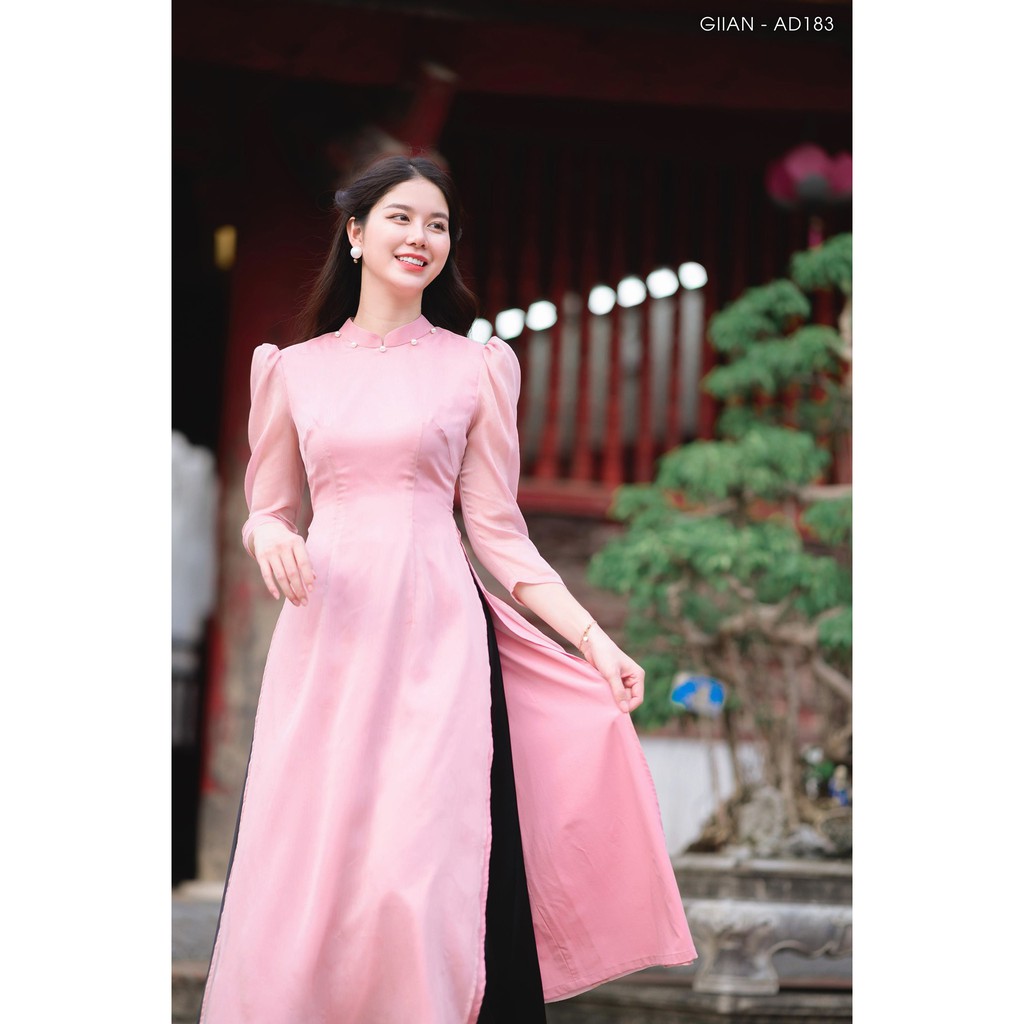 Áo dài tơ ngọc ⚡ FREESHIP ⚡ Áo cách dáng cách tân lửng qua bắp chân | BigBuy360 - bigbuy360.vn
