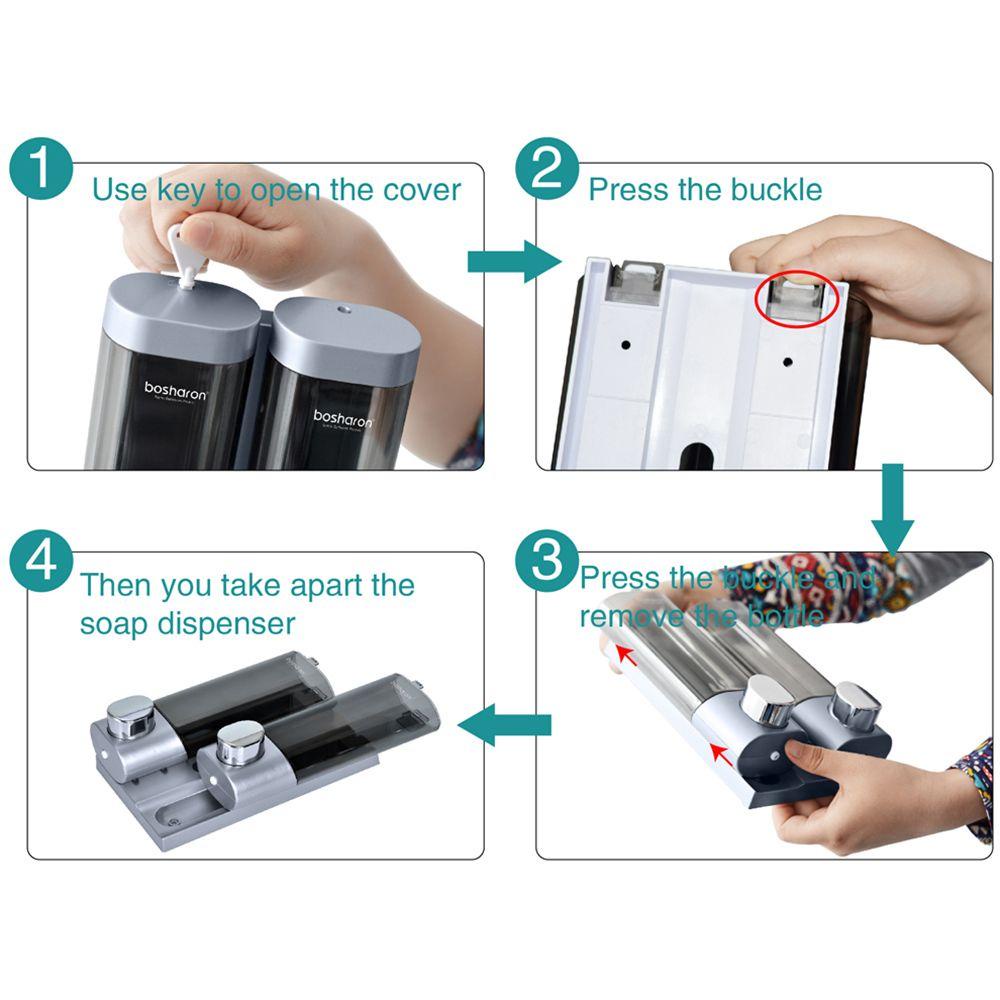 PISTA Bình Đựng Xà Phòng Dạng Lỏng Tiện Dụng Cho Nhà Tắm