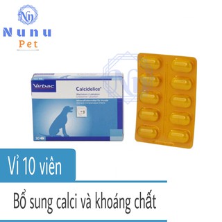 Calci cho chó - Thuốc bổ sung calci Virbac Calcidelice