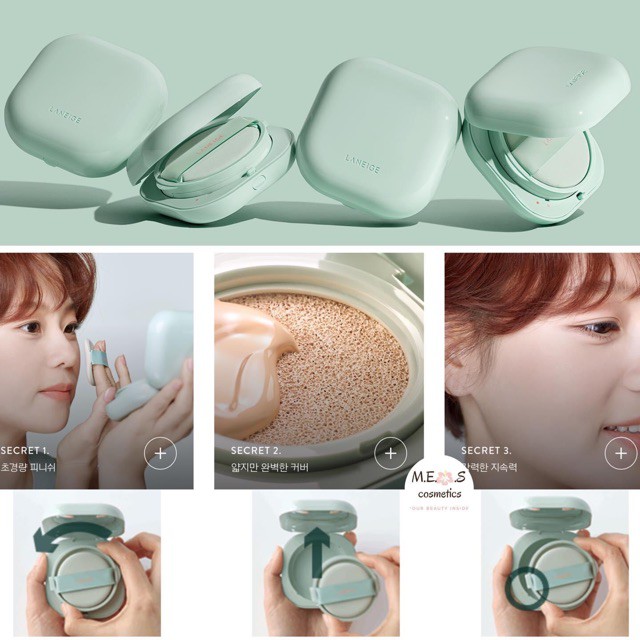 (KÈM LÕI THAY + ĐỦ BILL) Phấn Nước Mới 2020 LANEIGE NEO CUSHION GLOW SPF50+PA+++ VÀ MATTE SPF42PA++