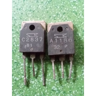 1ĐÔI TRANSITOR A1186,C2837 THÁO