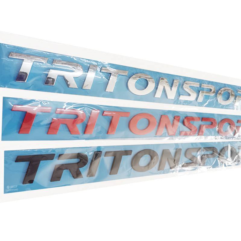 1 Miếng Dán Huy Hiệu Trang Trí Mui Trước Xe Hơi Thể Thao ABS TRITON SPORT Cho MITSUBISHI