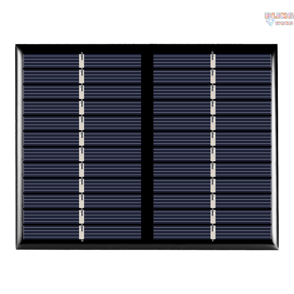 Tấm Pin Năng Lượng Mặt Trời Silicone Tinh Thể 1.5w 12v Kích Thước 115x90mm