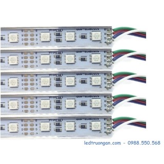 BỘ 5 LED THANH NHÔM 7 MÀU + 5 MÁNG NHÔM U