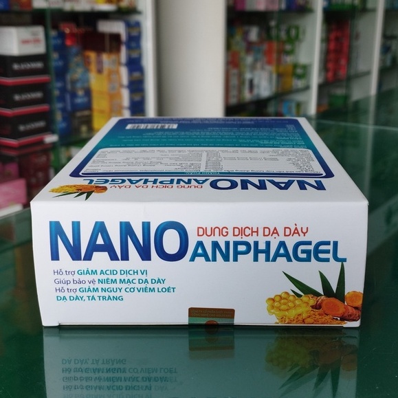 Dung Dịch Dạ Dày Nano Anphagel - Hỗ trợ giảm nguy cơ viêm loét dạ dày, tá tràng giảm acid dịch vị