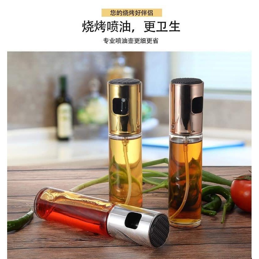 Bình xịt dầu giấm dạng phun sương nướng BBQ tiện dụng cho nhà bếp 100ml