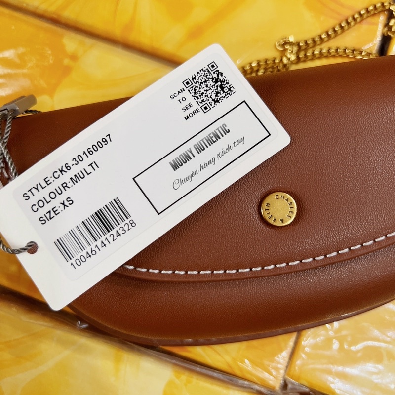 Túi CNK gift nâu vintage siêu xinh hot trend sz 17