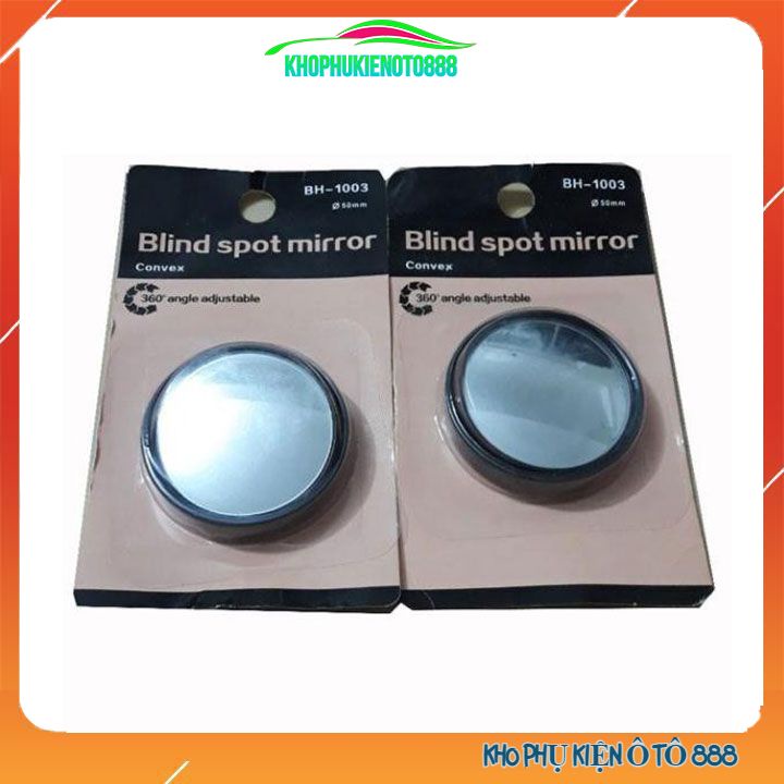 Gương chiếu hậu xóa điểm mù góc nghiêng 360 độ đường kính 55mm hai màu đen, bạc