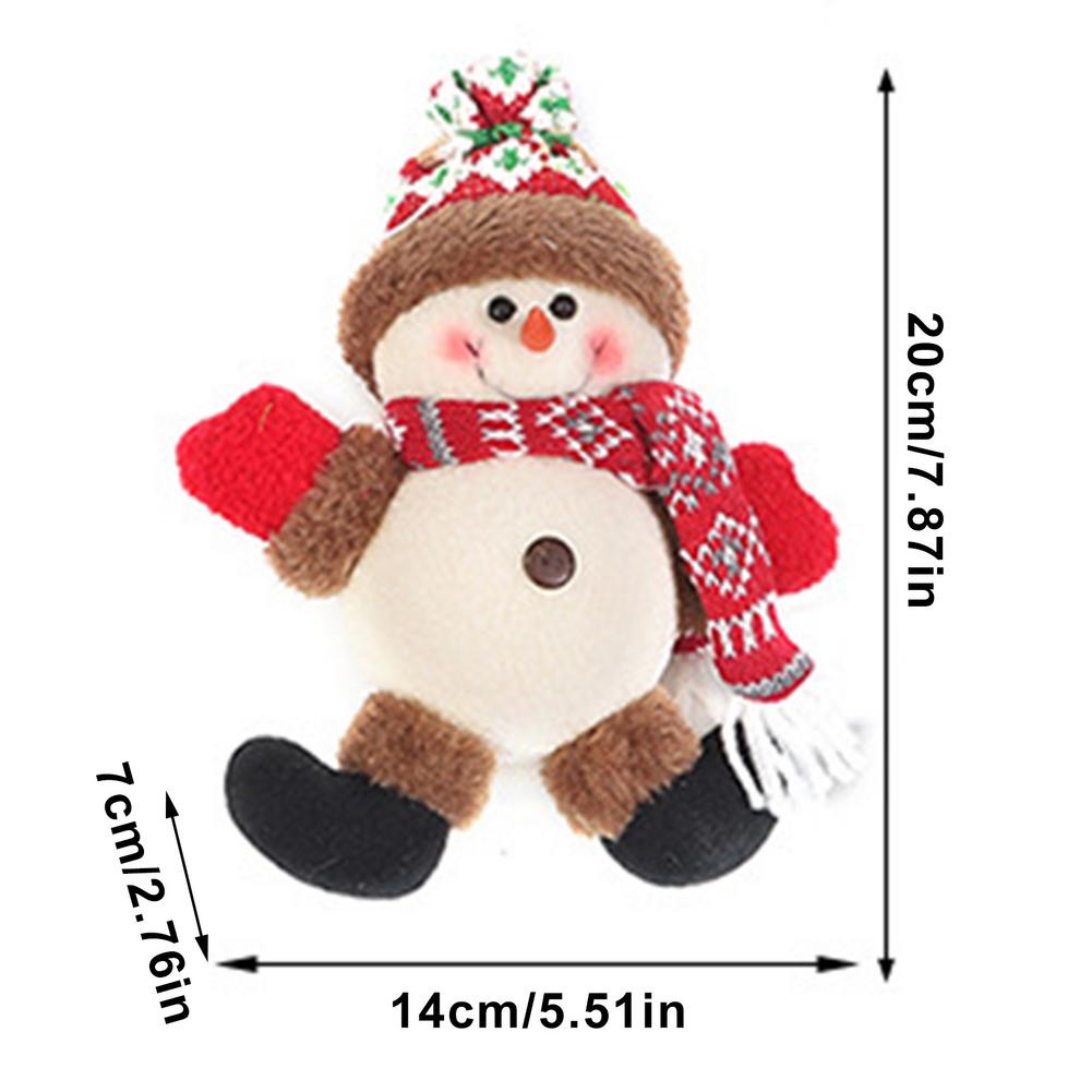 Búp Bê Ông Già Noel Có Đèn Led Dễ Thương Dùng Trang Trí Giáng Sinh
