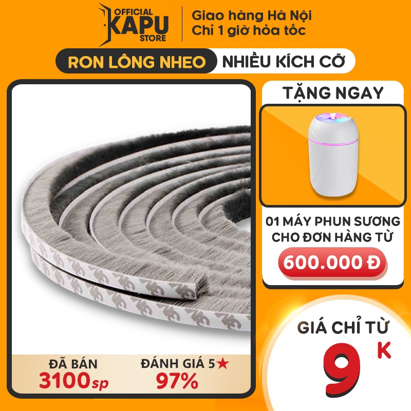 Ron lông dán khung cửa sổ chống bụi bẩn, côn trùng - Phụ Kiện Cửa KAPU