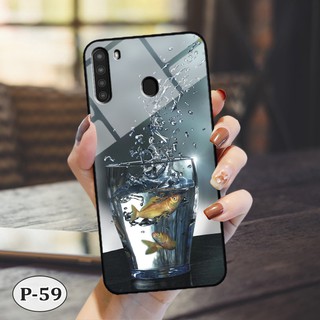 Ốp lưng kính Samsung A21- hình 3D