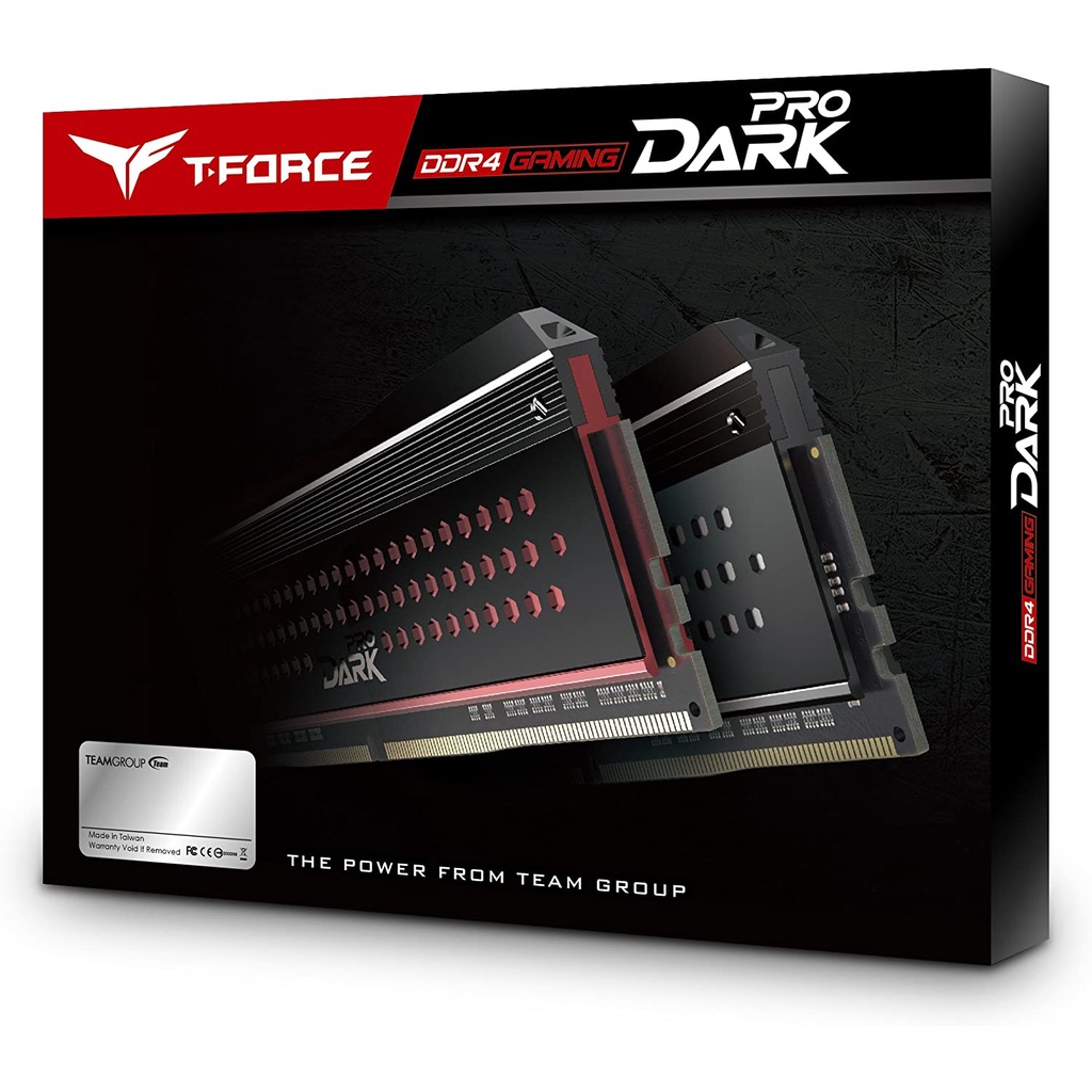 RAM máy tính bàn TEAMGROUP T-Force Dark Pro 16GB Kit  DDR4 Dram 3466MHz CL16
