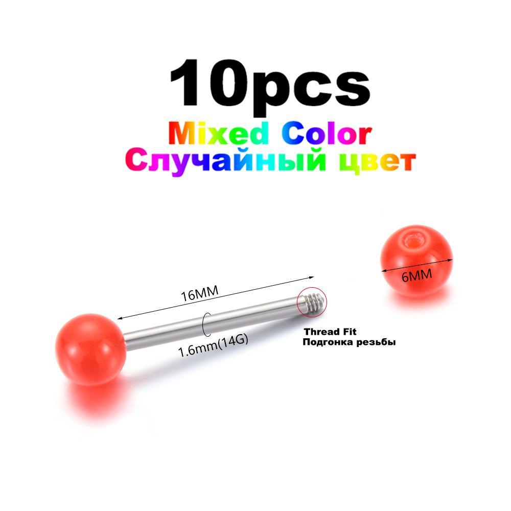 ESPO Set 10 Khuyên Lưỡi Phong Cách Hip Hop Cá Tính