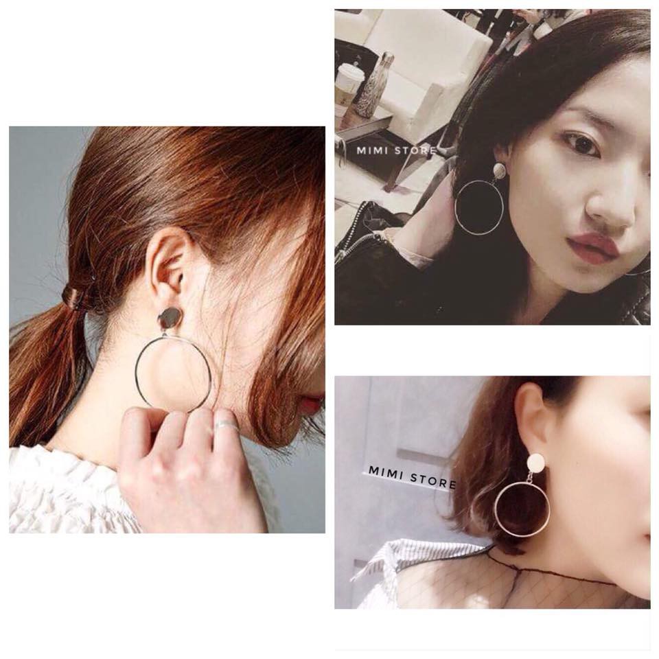 Hoa tai khoen tròn size 5.5cm