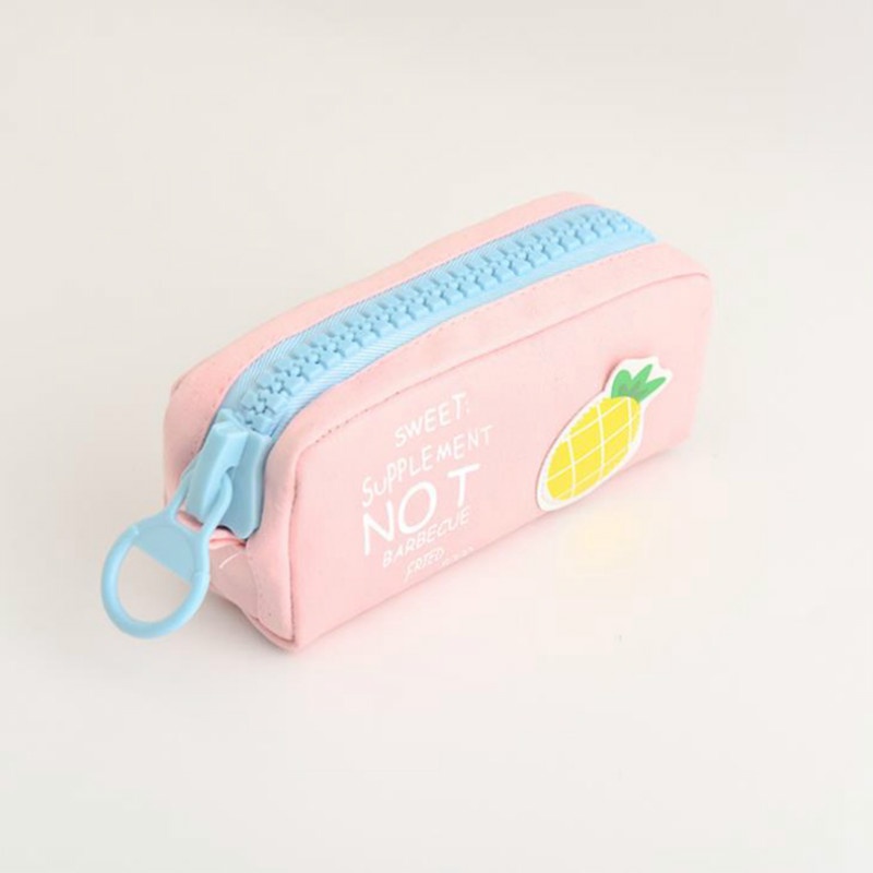 Creative big zipper pencil case School stationery storage bag cute pen case Cartoon big pen bag for children pencil bags gifts YR