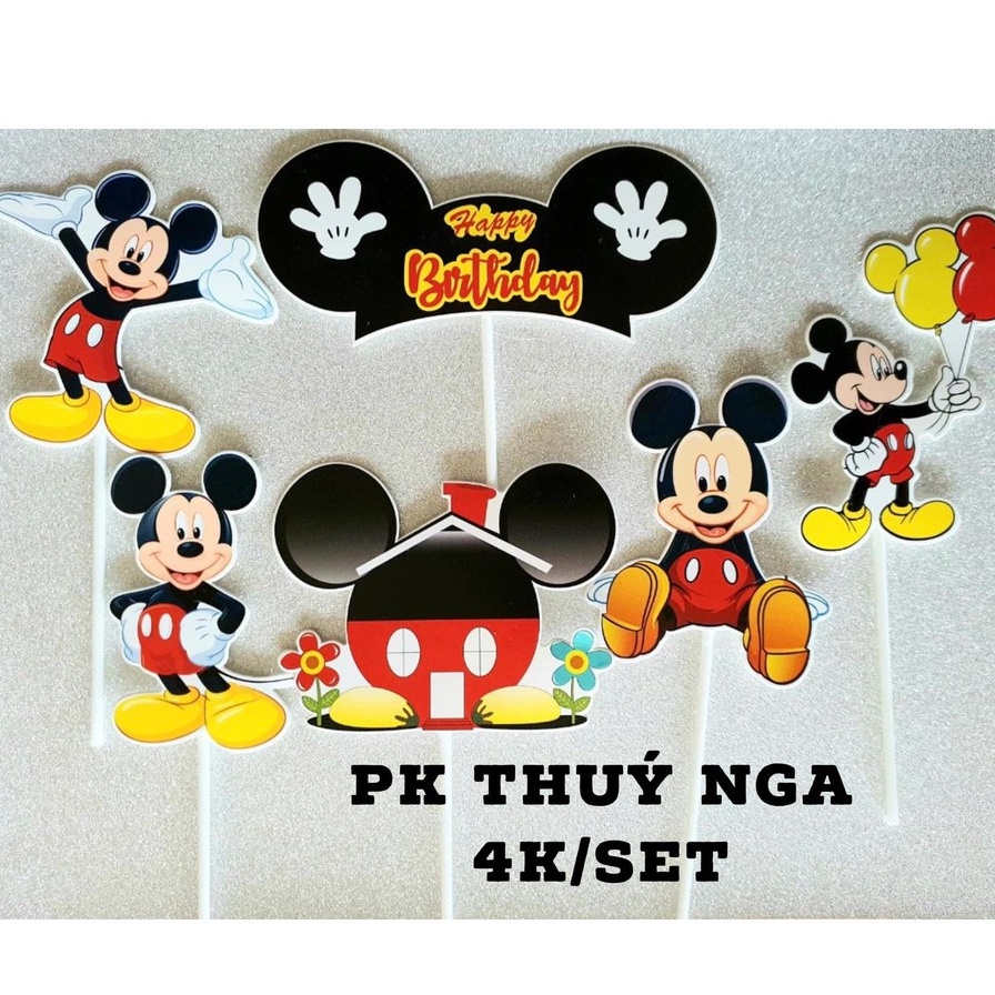 10 set cắm giấy chuột mickey