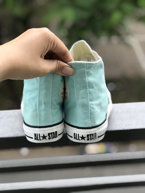 Giày converse 2 hand real màu xanh mint size 35 fix 35.5