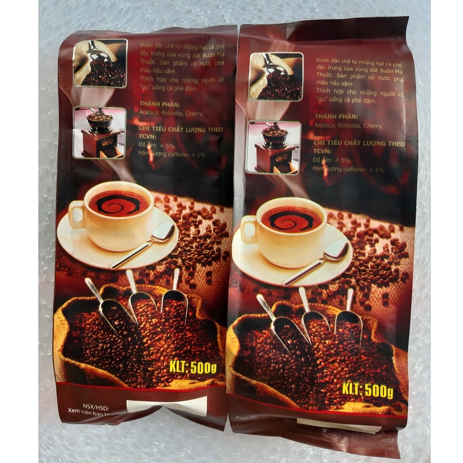 COMBO 2 BỊCH CÀ PHÊ NGUYÊN HÙNG - MỖI BỊCH 500GR- ĐẬM VỊ