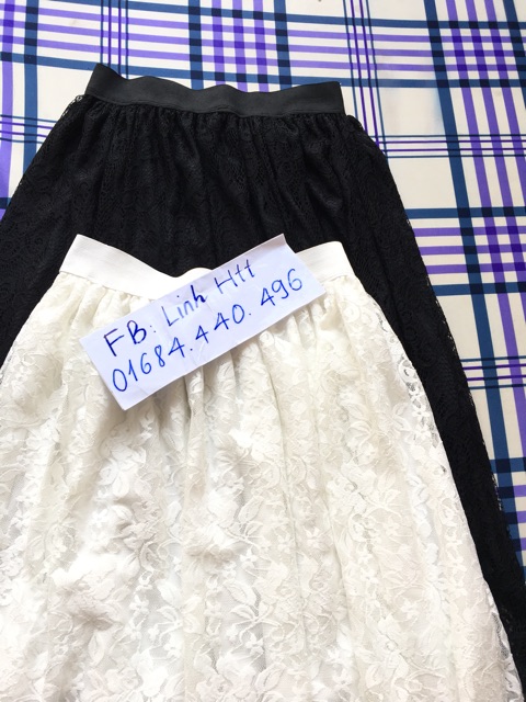 Chân váy ren 2 lớp ( hình thật)