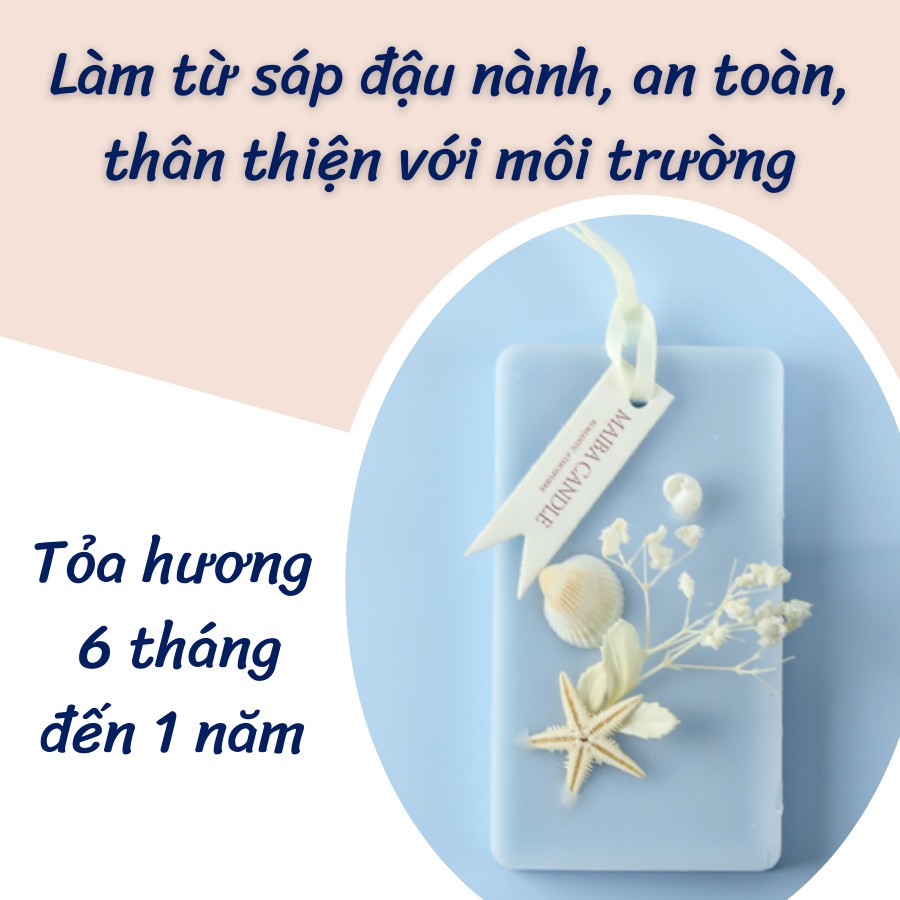 Sáp thơm hoa khô vĩnh cửu chữ nhật MAIBA khử mùi tủ quần áo nhà vệ sinh tạo hương thơm trong không khí MBSV